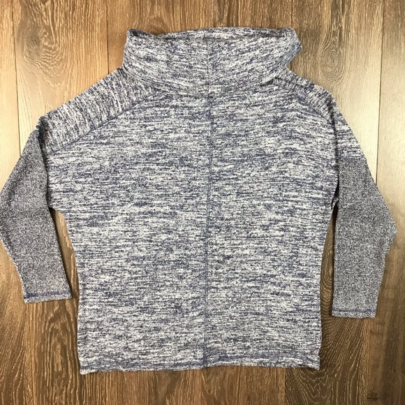 Harmony & Balance Womens Blissful Heather Blue & Gray Cowl Neck Sweatshirt Sz 1X - Picture 6 of 6